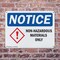 Signmission Non-Hazardous Materials Only OSHA Notice Sign, Plastic, 10in W x 7in L, 2PK OS-2PACK-NS-P-710-L-15071 - alternate 7